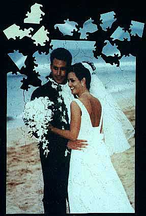 handsome couple wedding day at beach